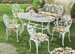 Gartenmöbel Dornröschen aus solidem Aluminiumguss