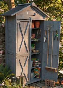 Gartenschrank aus Tannenholz
