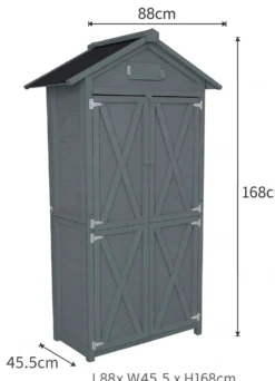 Gartenschrank aus Tannenholz