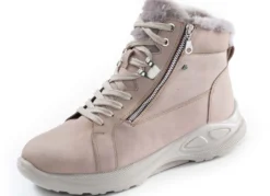 Gefütterte Damen-Boots, Winterschuhe, Weite K, mit Lammfell