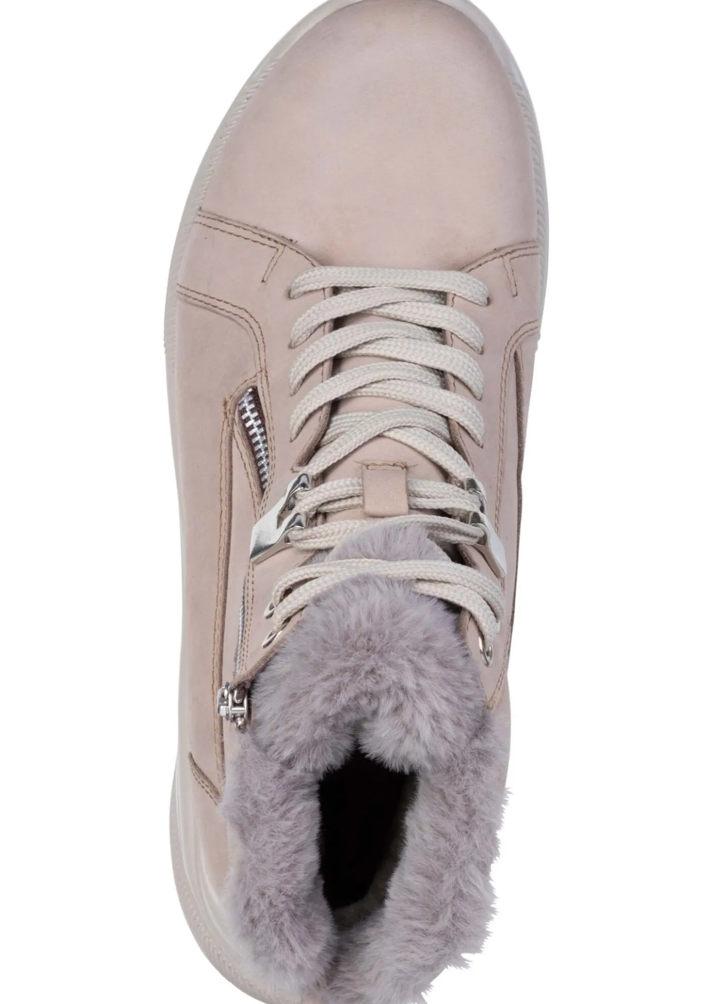 Gefütterte Damen-Boots, Winterschuhe, Weite K, mit Lammfell