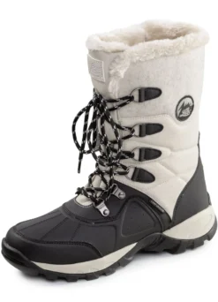 Gefütterte Damen-Stiefel, Winterschuhe, mit Reißverschluss