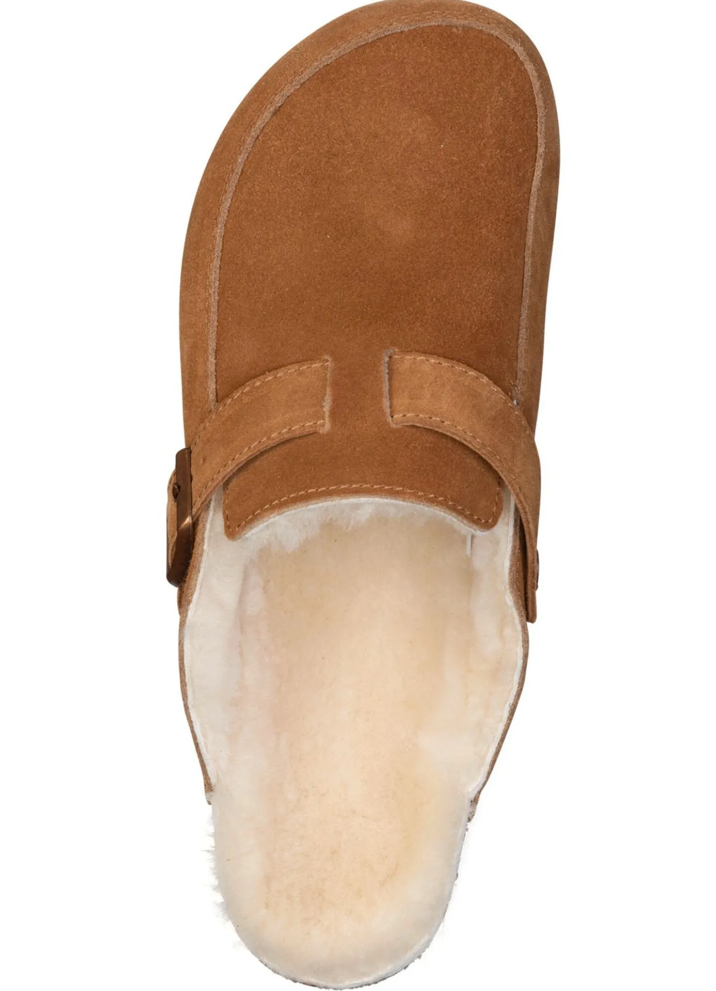Gefütterte Herren-Clogs, mit Lammfell