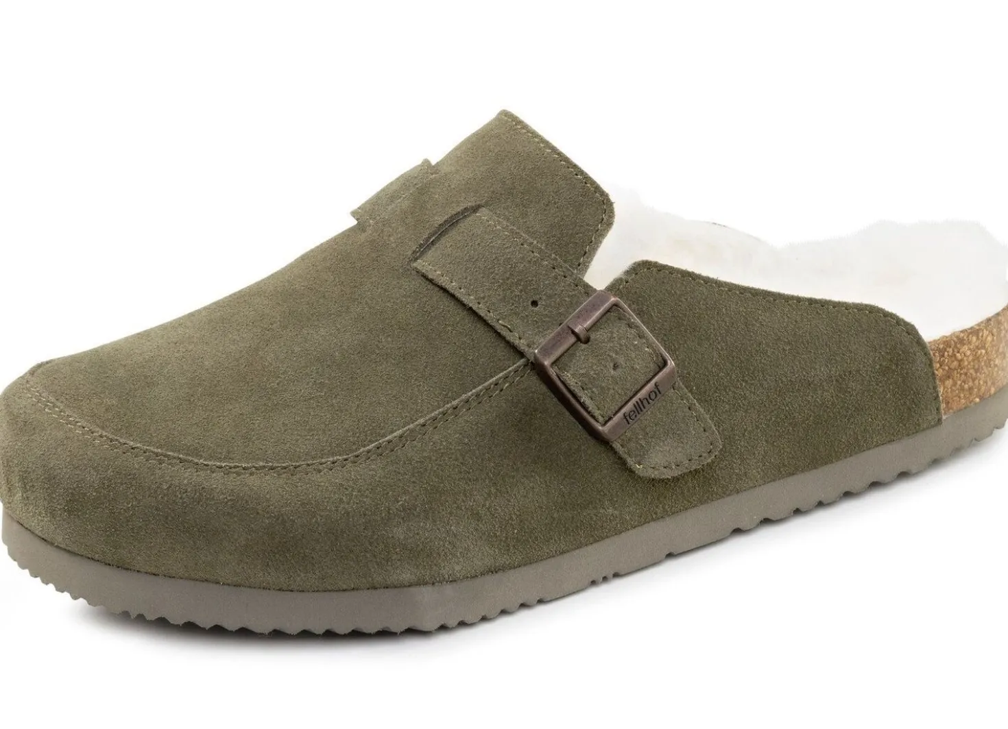 Gefütterte Herren-Clogs, mit Lammfell
