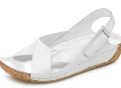 Gemini, bequeme Damen-Sandalen, Weite G, mit Gummizug