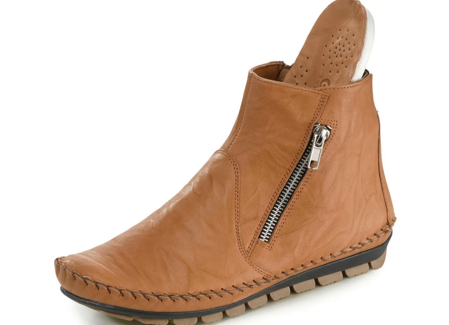 Gemini, bequeme Damen-Stiefeletten, Weite G, mit herausnehmbarem Fußbett
