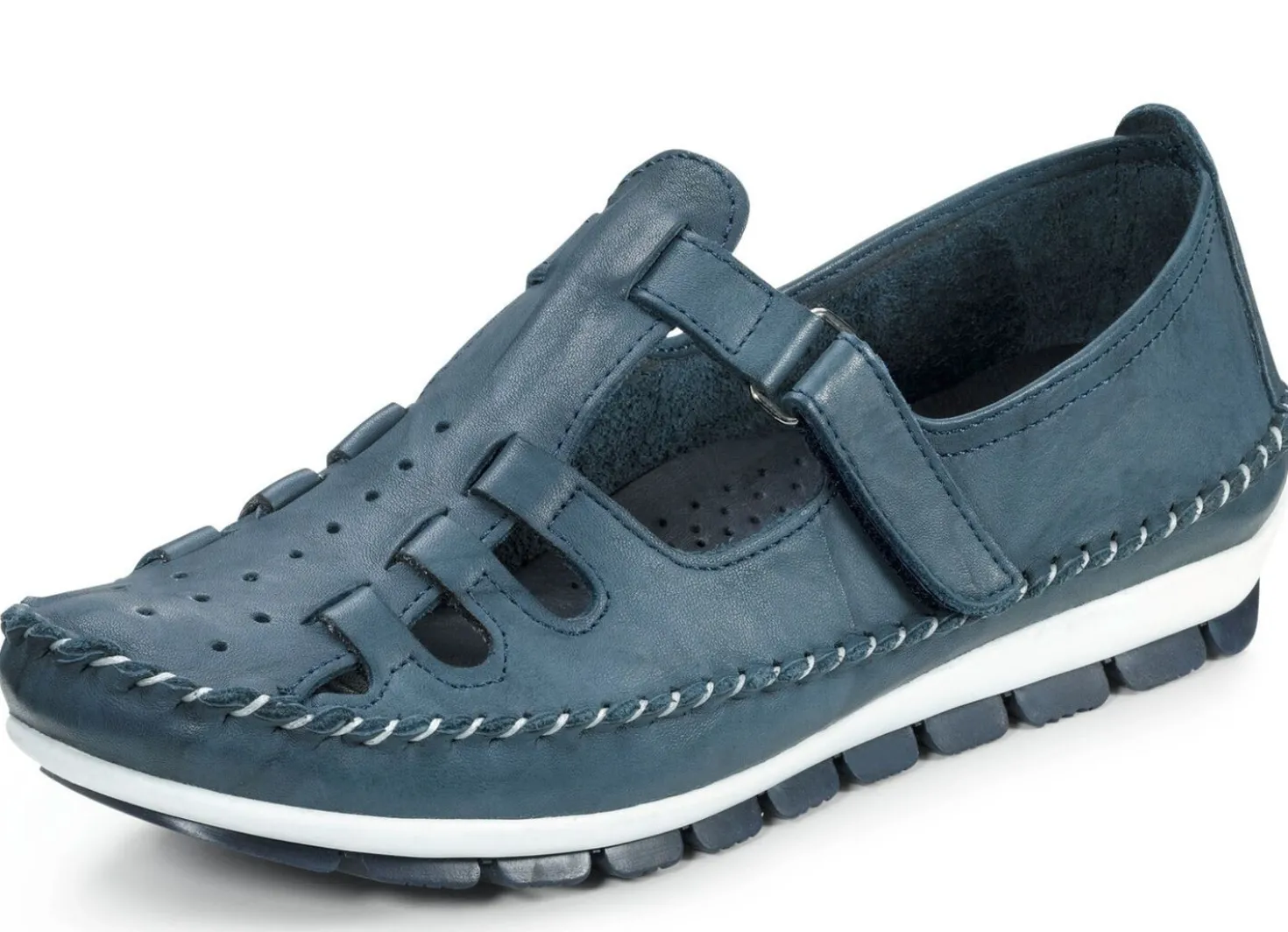 Gemini, klassische Damen-Slipper, Weite G, mit herausnehmbarem Fußbett