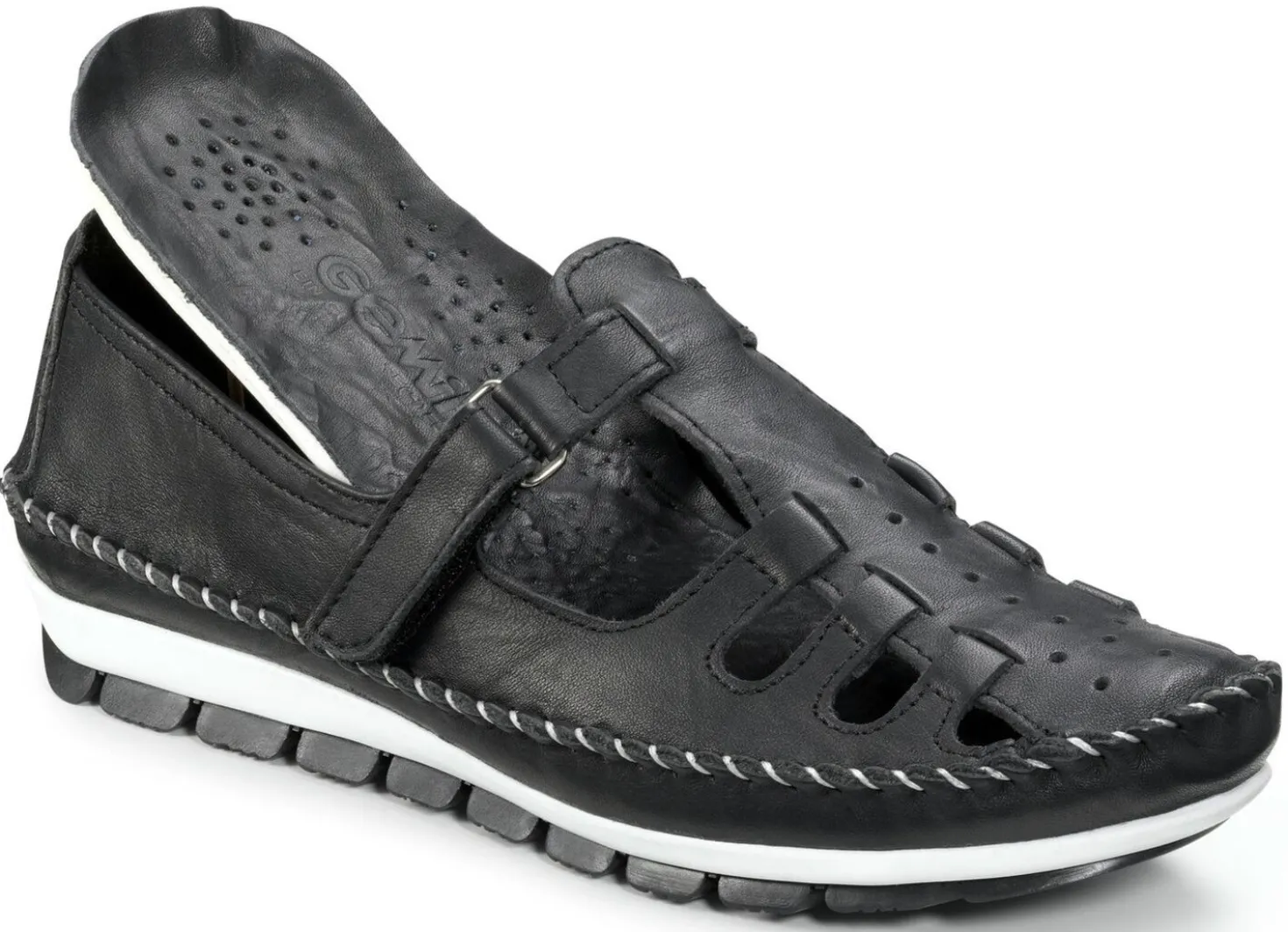Gemini, klassische Damen-Slipper, Weite G, mit herausnehmbarem Fußbett