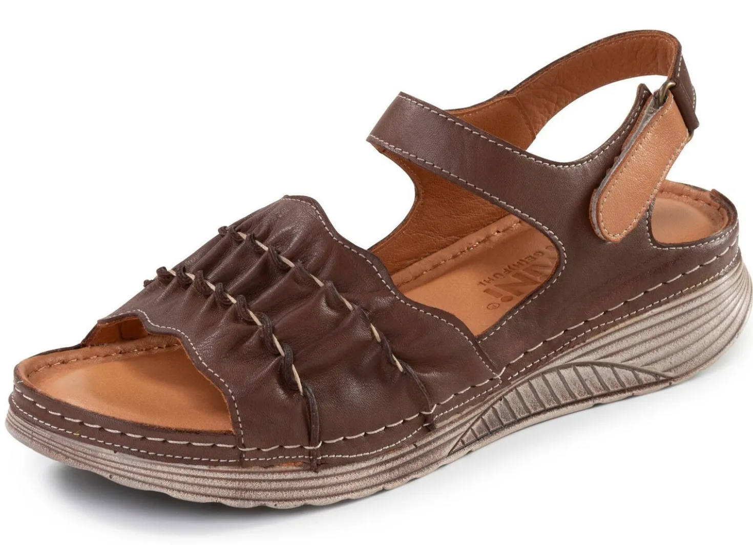 Gemini, leichte Damen-Sandalen, Weite G, aus Leder