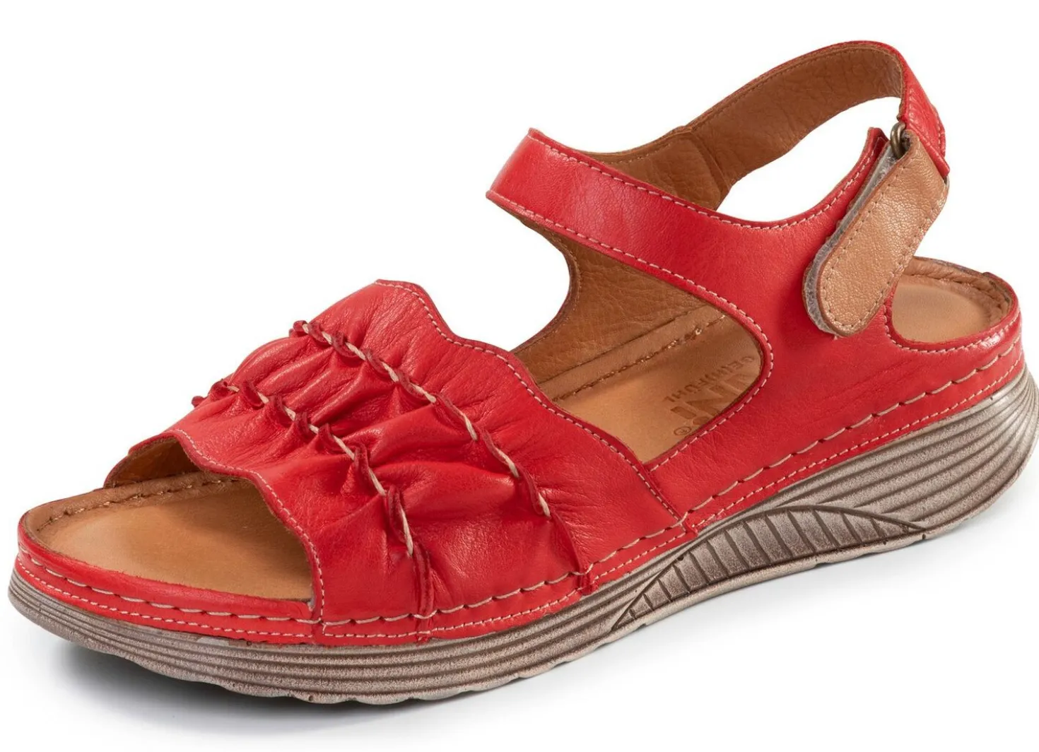 Gemini, leichte Damen-Sandalen, Weite G, aus Leder