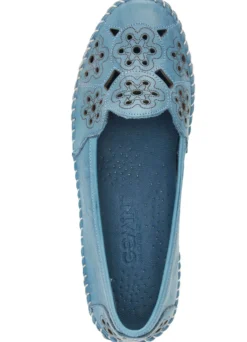 Gemini, leichte Damen-Slipper, Weite G, mit herausnehmbarem Fußbett