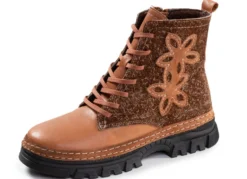 Gemini, modische Damen-Stiefeletten, Winterschuhe, Weite G, mit herausnehmbarem Fußbett