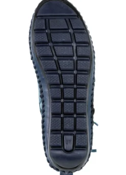 Gemini Mokassin-Stiefelette mit Knitter-Struktur