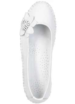 Gemini, schicke Damen-Ballerinas, Weite G, mit herausnehmbarem Fußbett