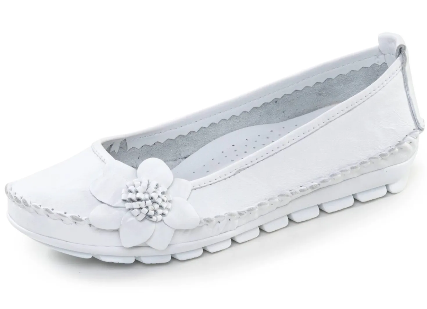Gemini, schicke Damen-Ballerinas, Weite G, mit herausnehmbarem Fußbett