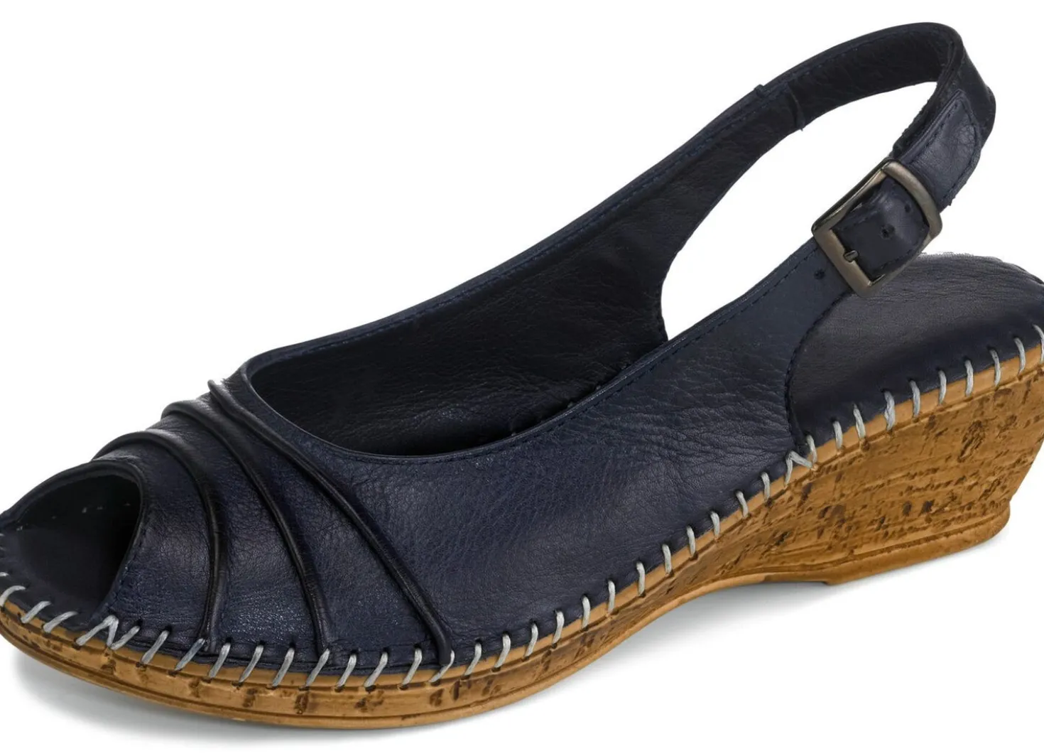 Gemini, schicke Damen-Sandaletten, Weite G, mit Gummizug