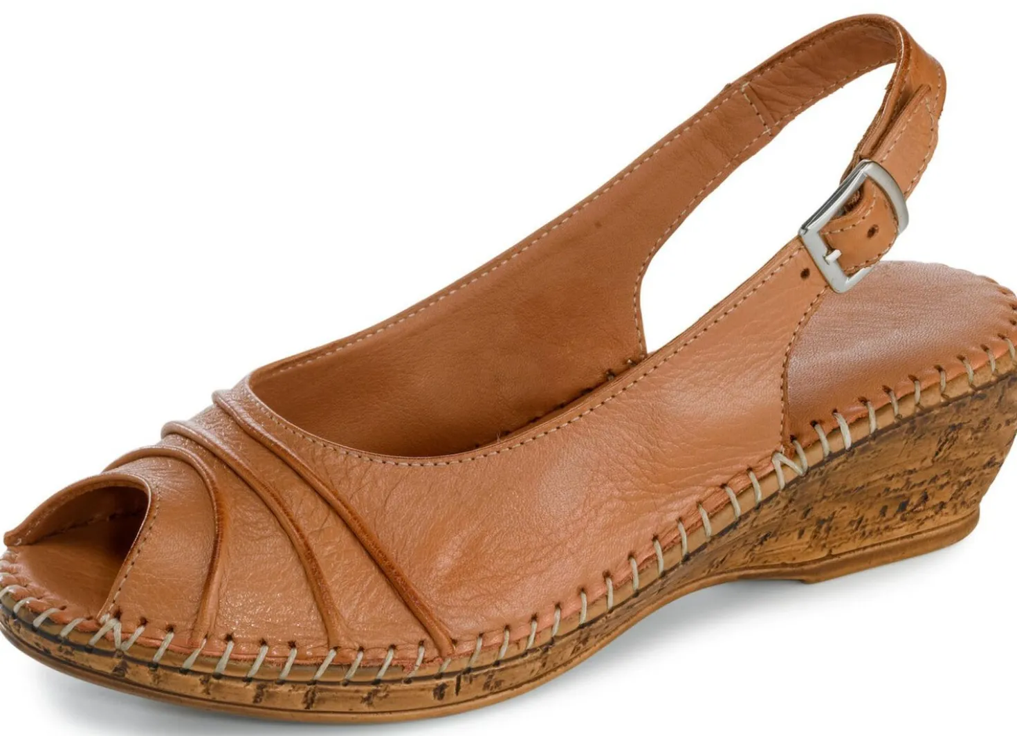 Gemini, schicke Damen-Sandaletten, Weite G, mit Gummizug