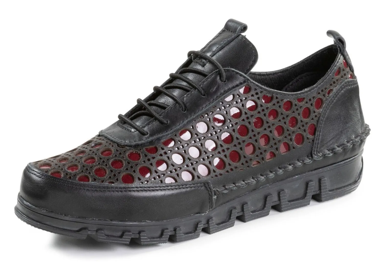 Gemini Schnürschuh aus gelochtem Nappaleder
