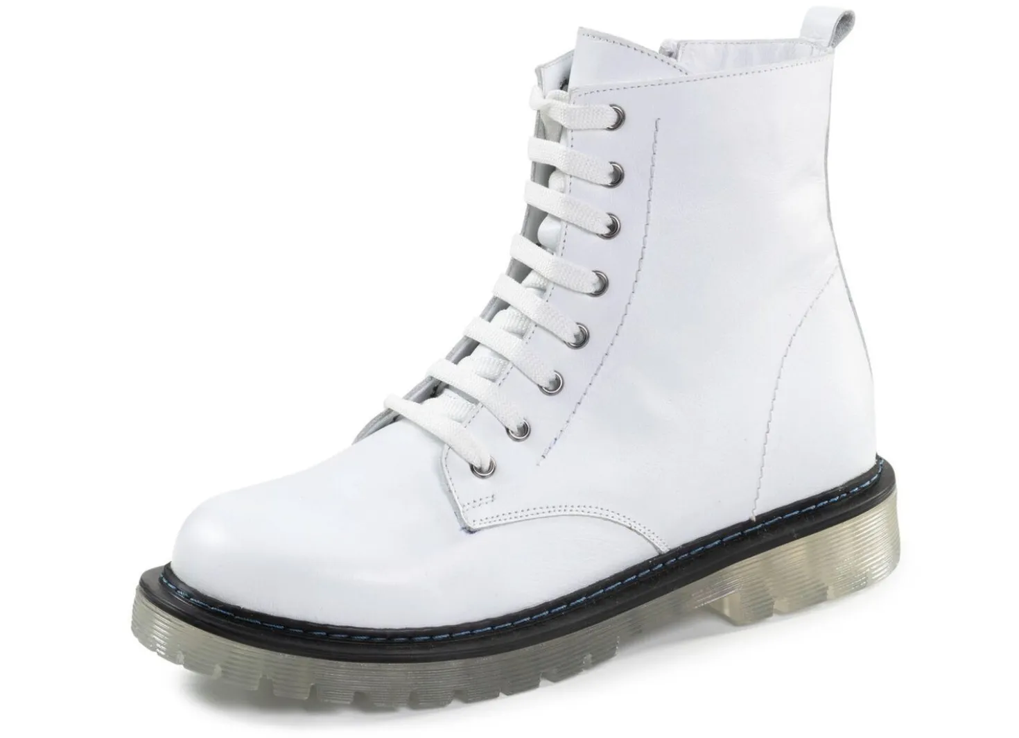 Gemini Schnür-Stiefelette aus weichem Rind-Nappaleder