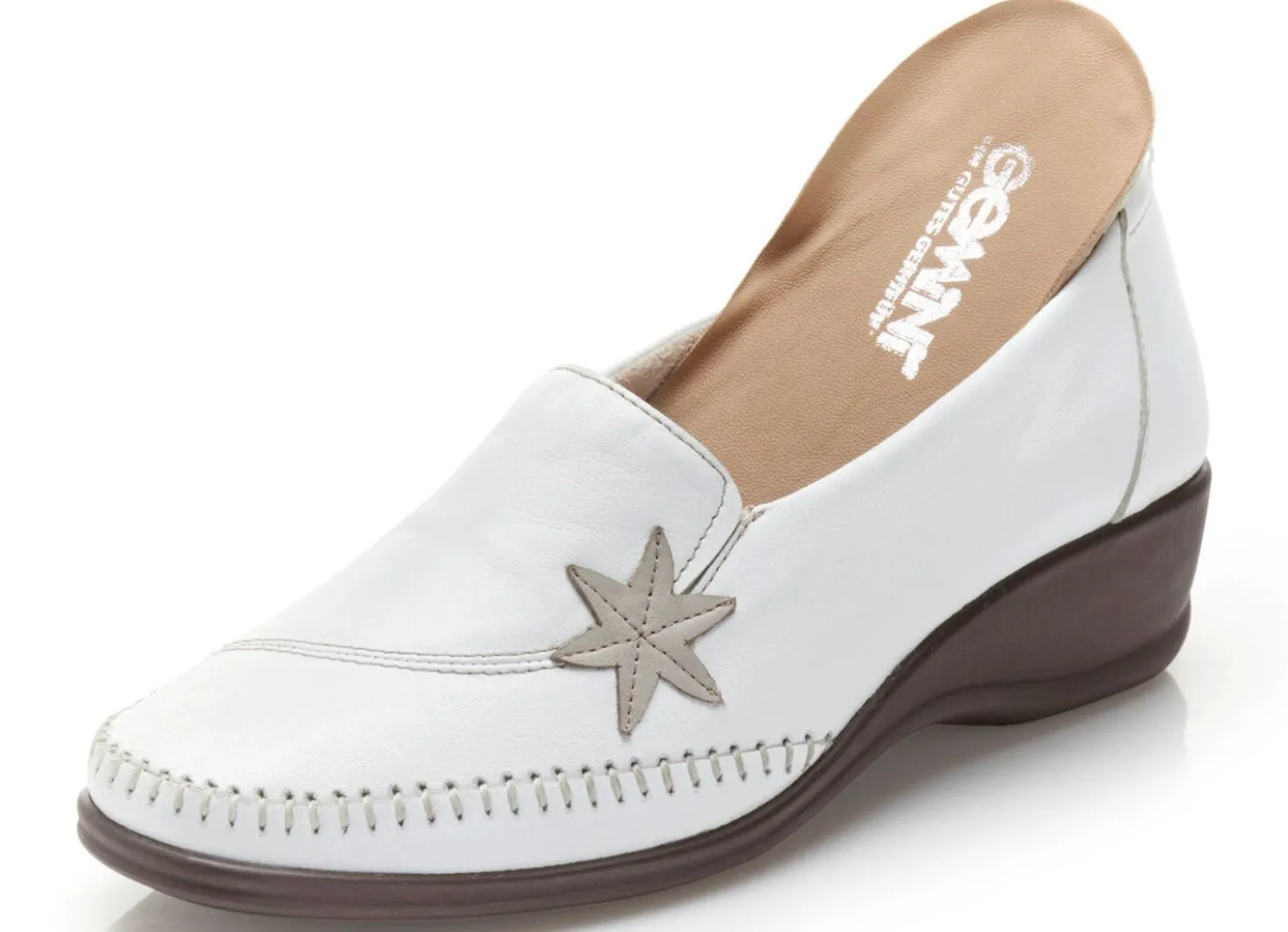 Gemini Slipper mit Leder-Applikation