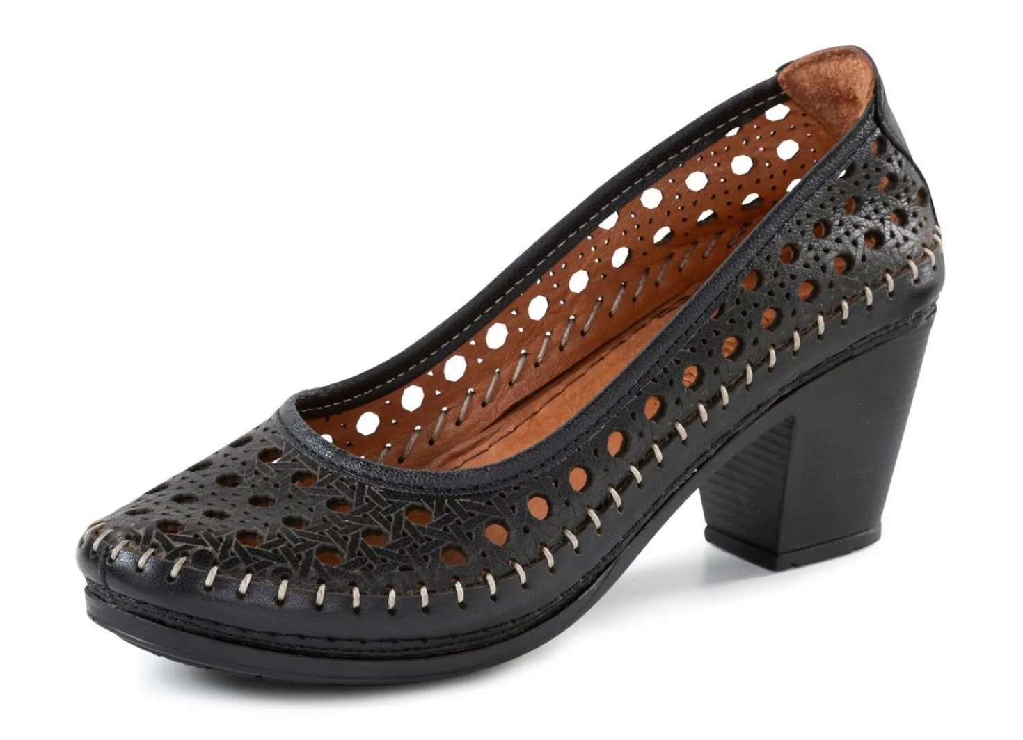 Gemini, sommerliche Damen-Pumps, Weite G, aus Leder
