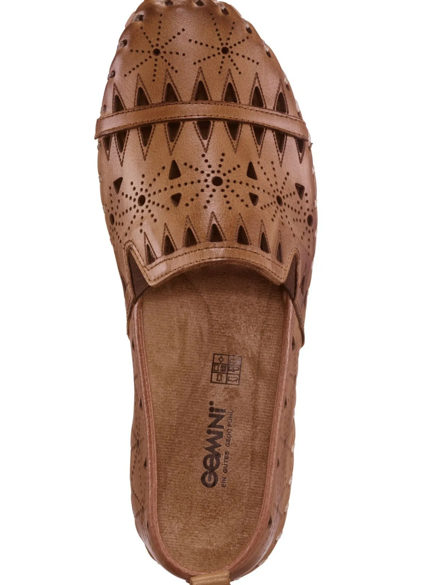 Gemini, sommerliche Damen-Slipper, Weite G, mit herausnehmbarem Fußbett
