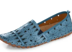 Gemini, sommerliche Damen-Slipper, Weite G, mit herausnehmbarem Fußbett