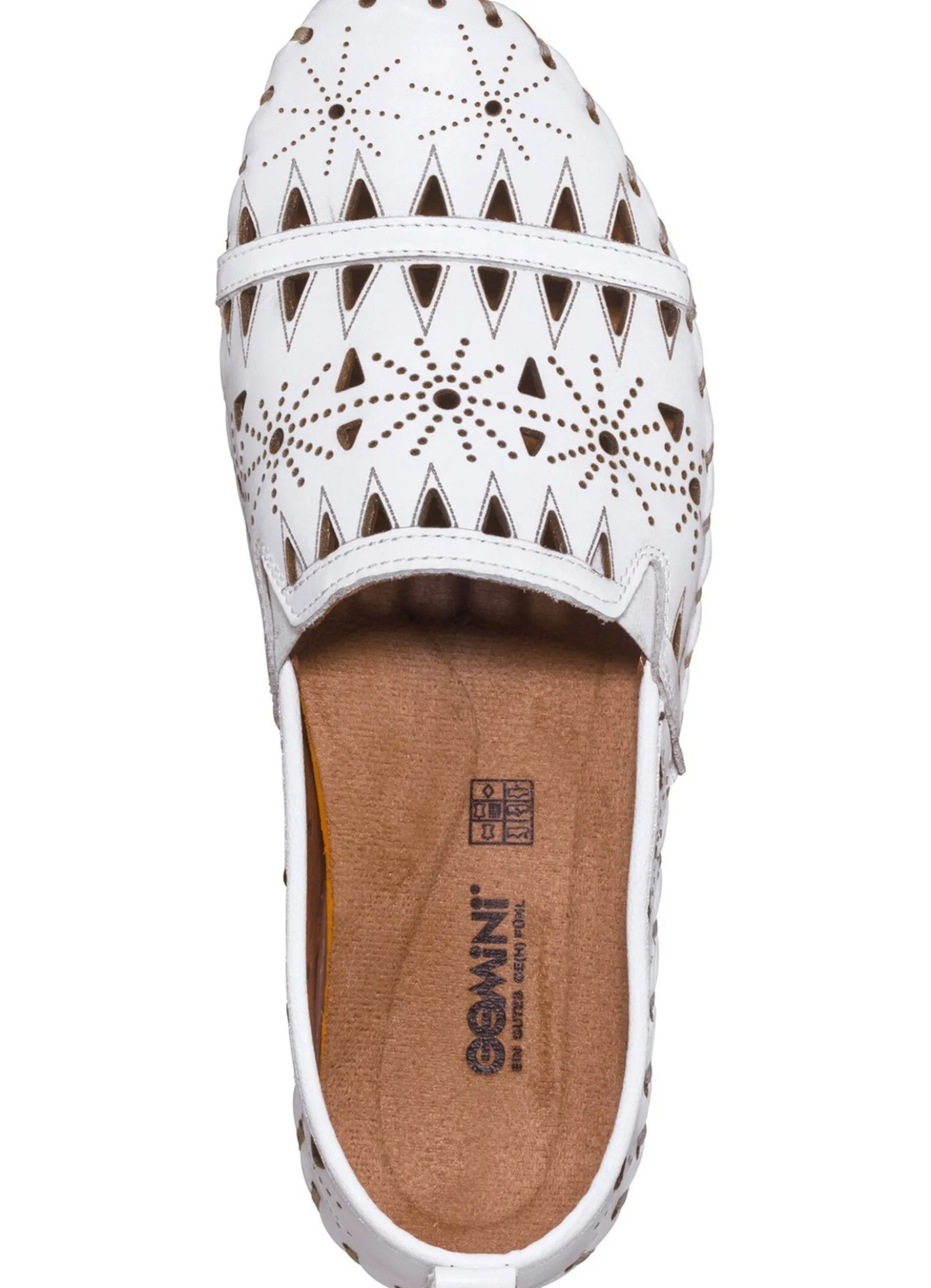 Gemini, sommerliche Damen-Slipper, Weite G, mit herausnehmbarem Fußbett