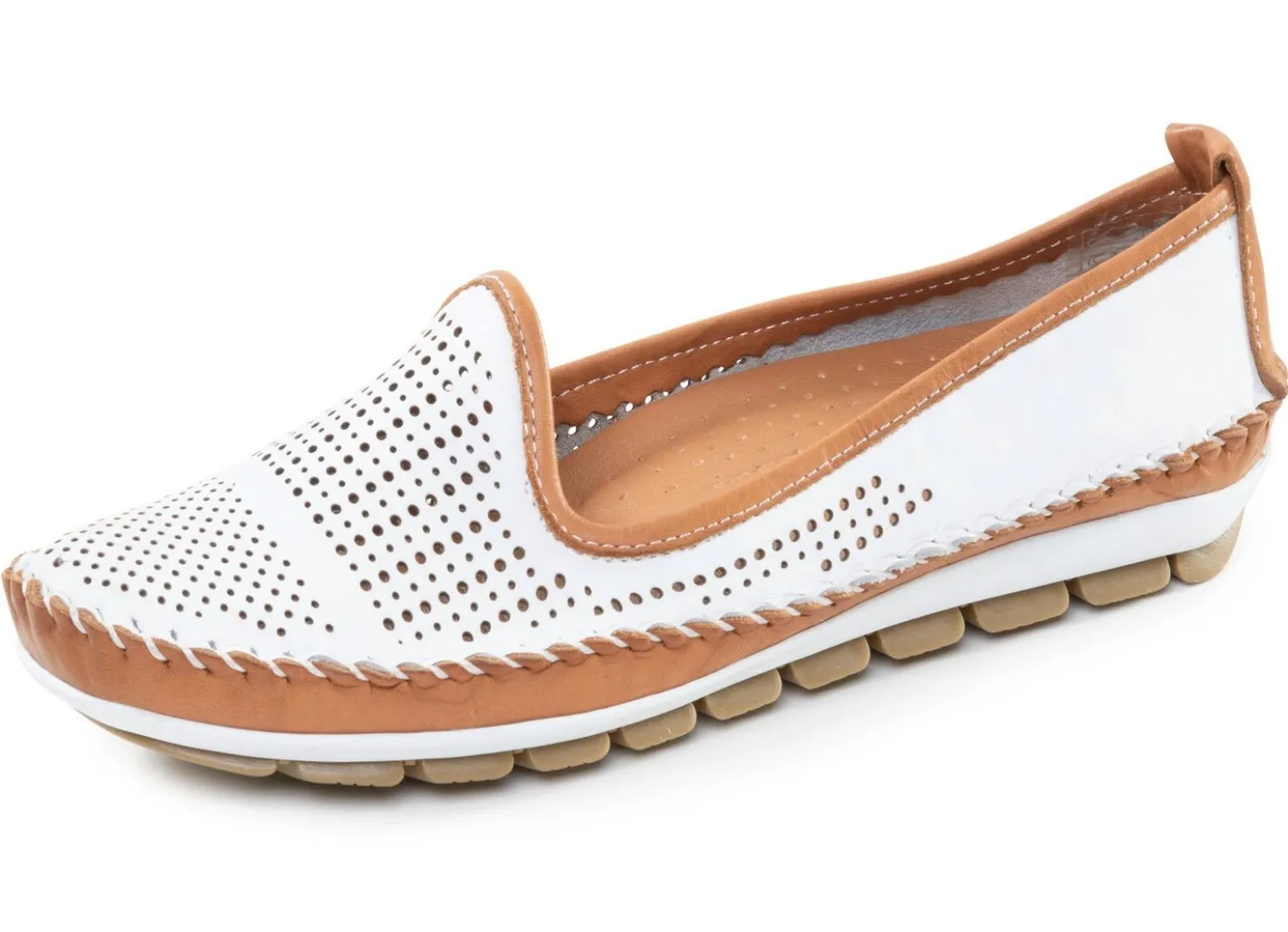 Gemini, sommerliche Damen-Slipper, Weite G, mit herausnehmbarem Fußbett