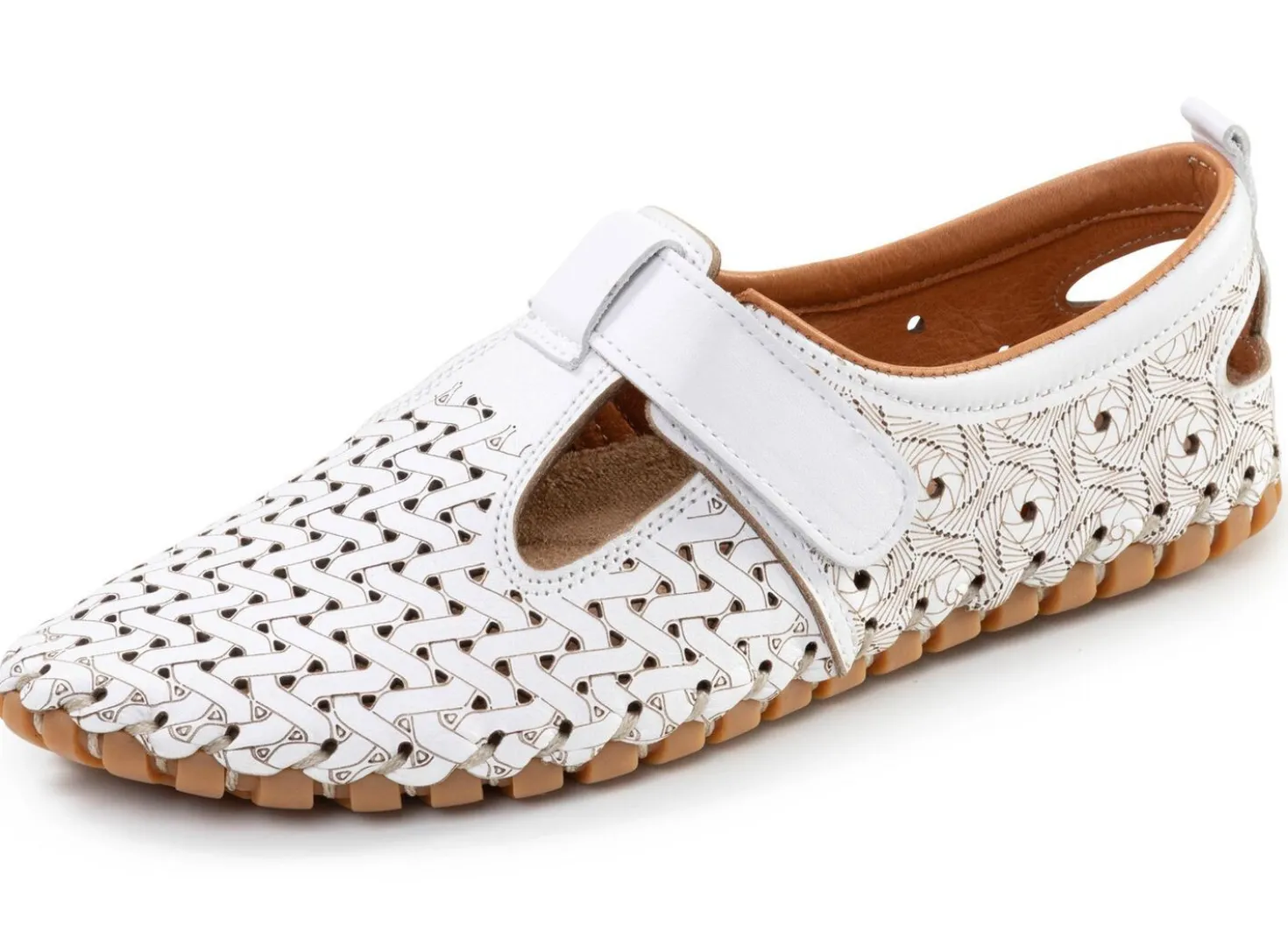 Gemini, sommerliche Damen-Slipper, Weite G, mit herausnehmbarem Fußbett