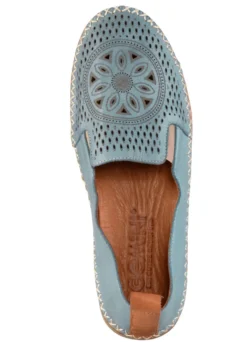 Gemini, sommerliche Damen-Slipper, Weite G, mit herausnehmbarem Fußbett