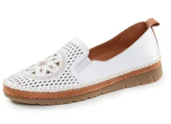Gemini, sommerliche Damen-Slipper, Weite G, mit herausnehmbarem Fußbett