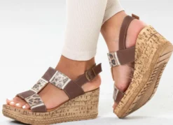 Gemini, trendige Damen-Sandaletten, Weite G, aus Leder