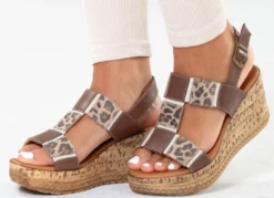 Gemini, trendige Damen-Sandaletten, Weite G, aus Leder