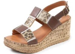 Gemini, trendige Damen-Sandaletten, Weite G, aus Leder