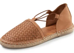 Gemini, trendige Damen-Slipper, Weite G, aus Leder