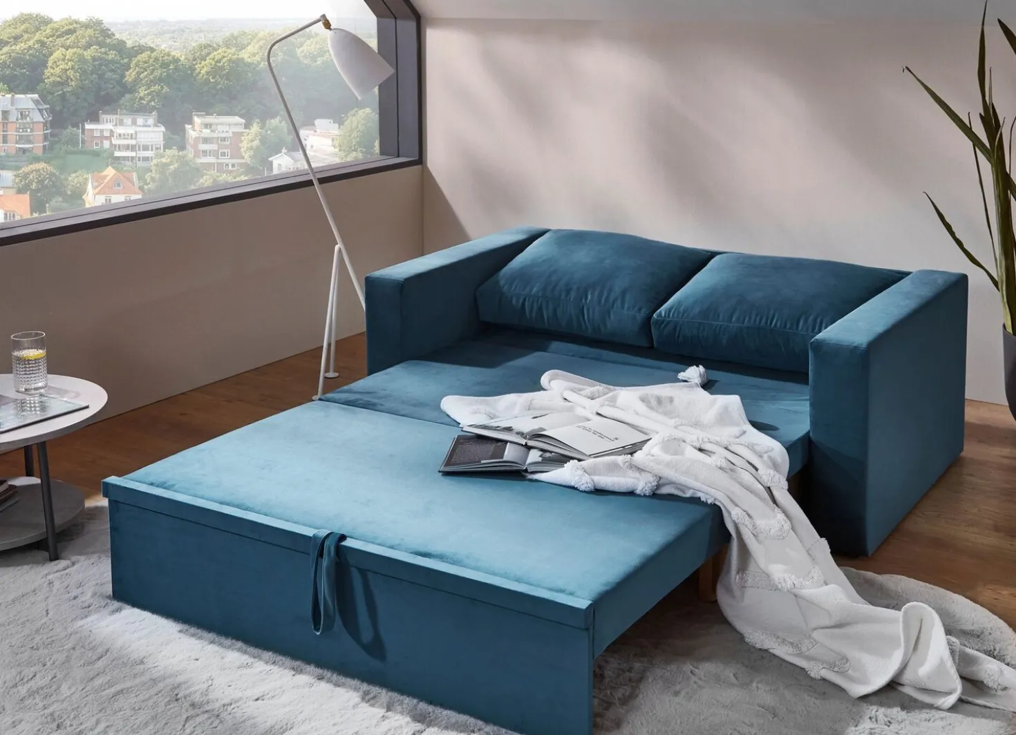 Gemütliches Schlafsofa