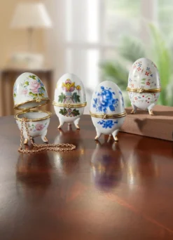 Genius Ideas® Porzellaneier, 4er-Set