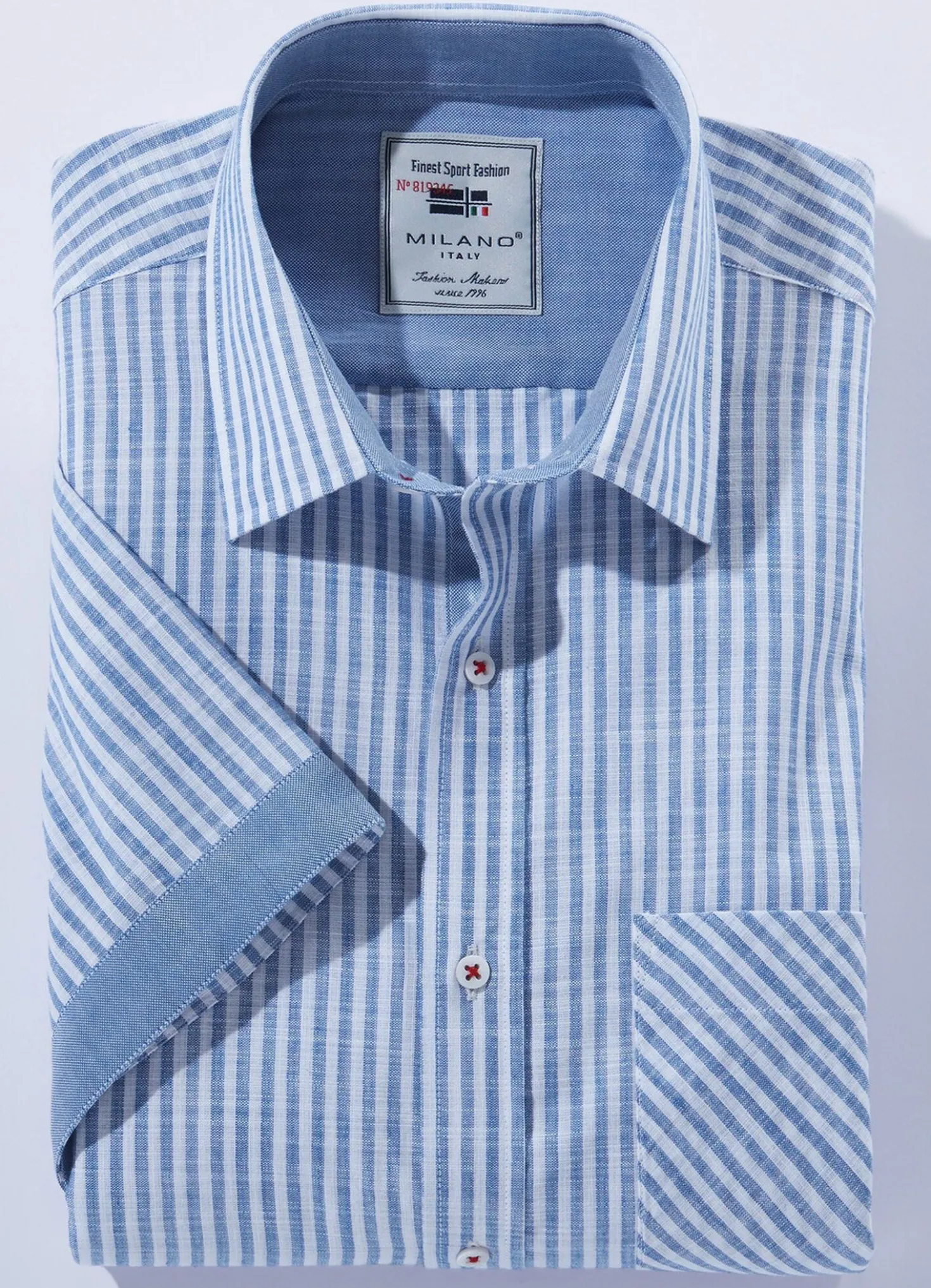 Gestreiftes "Milano Italy"-Hemd in 4 Farben