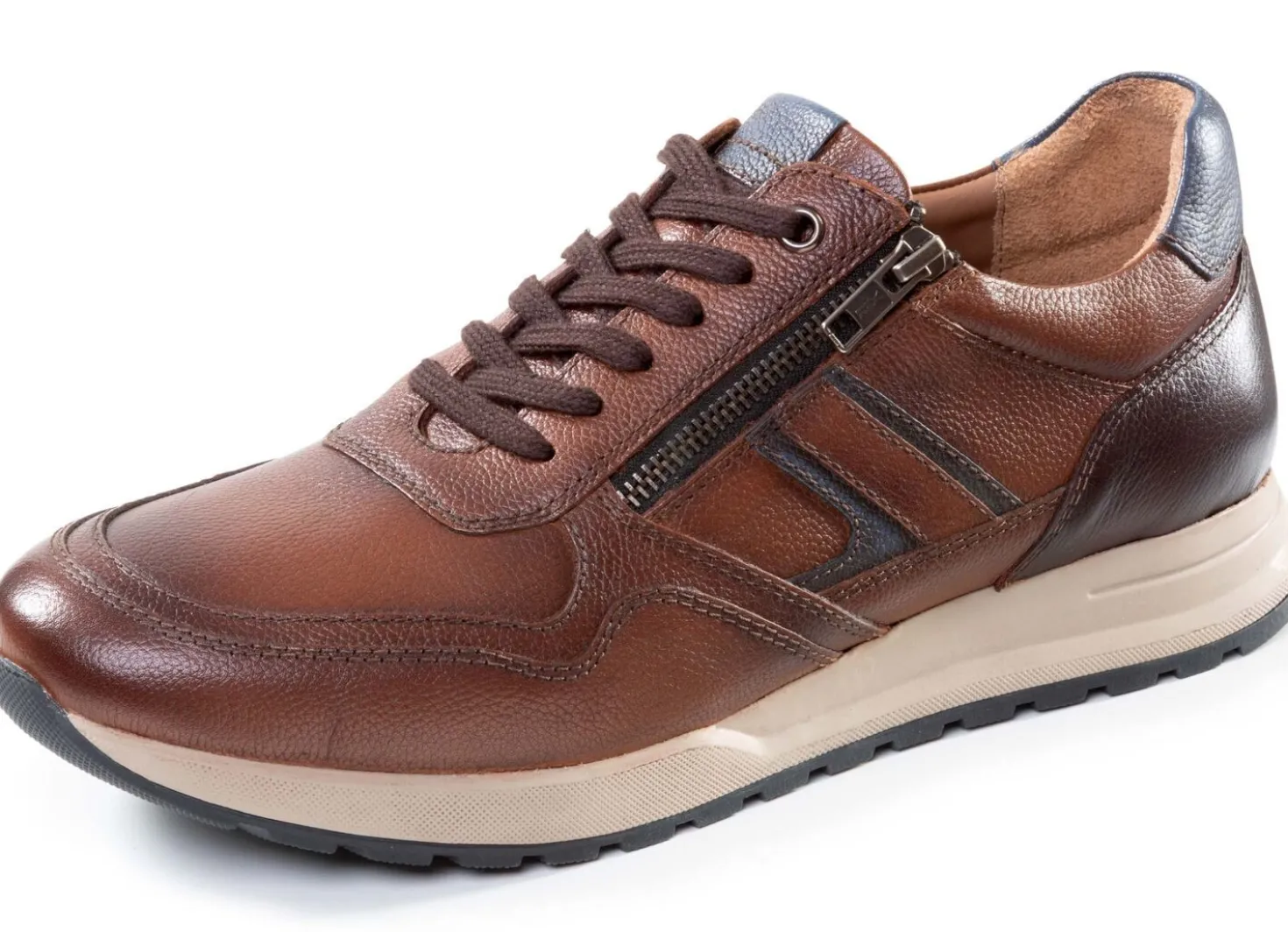 GINO GALANTE, bequeme Herren-Schnürschuhe, Weite H, mit herausnehmbarem Fußbett
