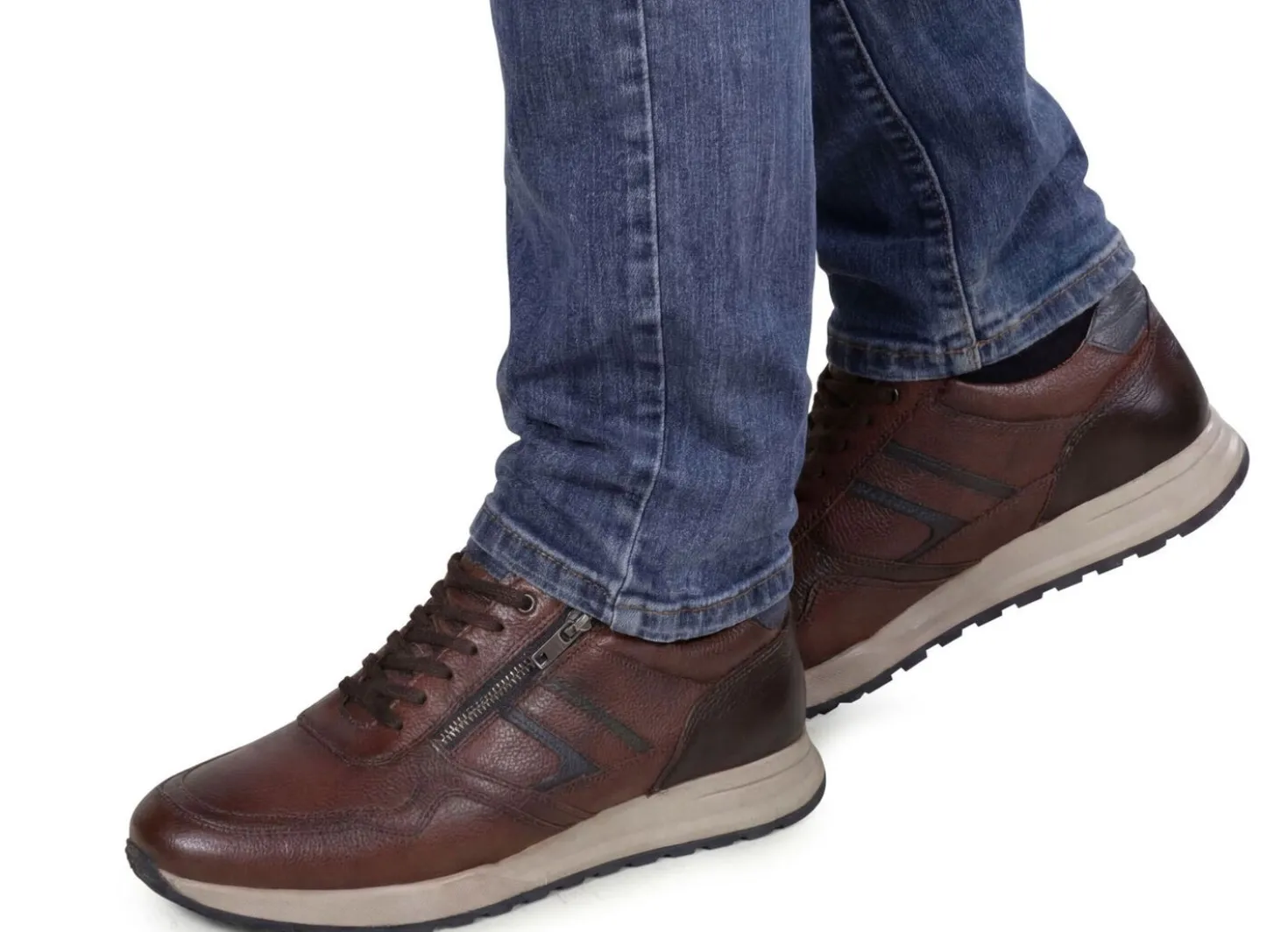 GINO GALANTE, bequeme Herren-Schnürschuhe, Weite H, mit herausnehmbarem Fußbett