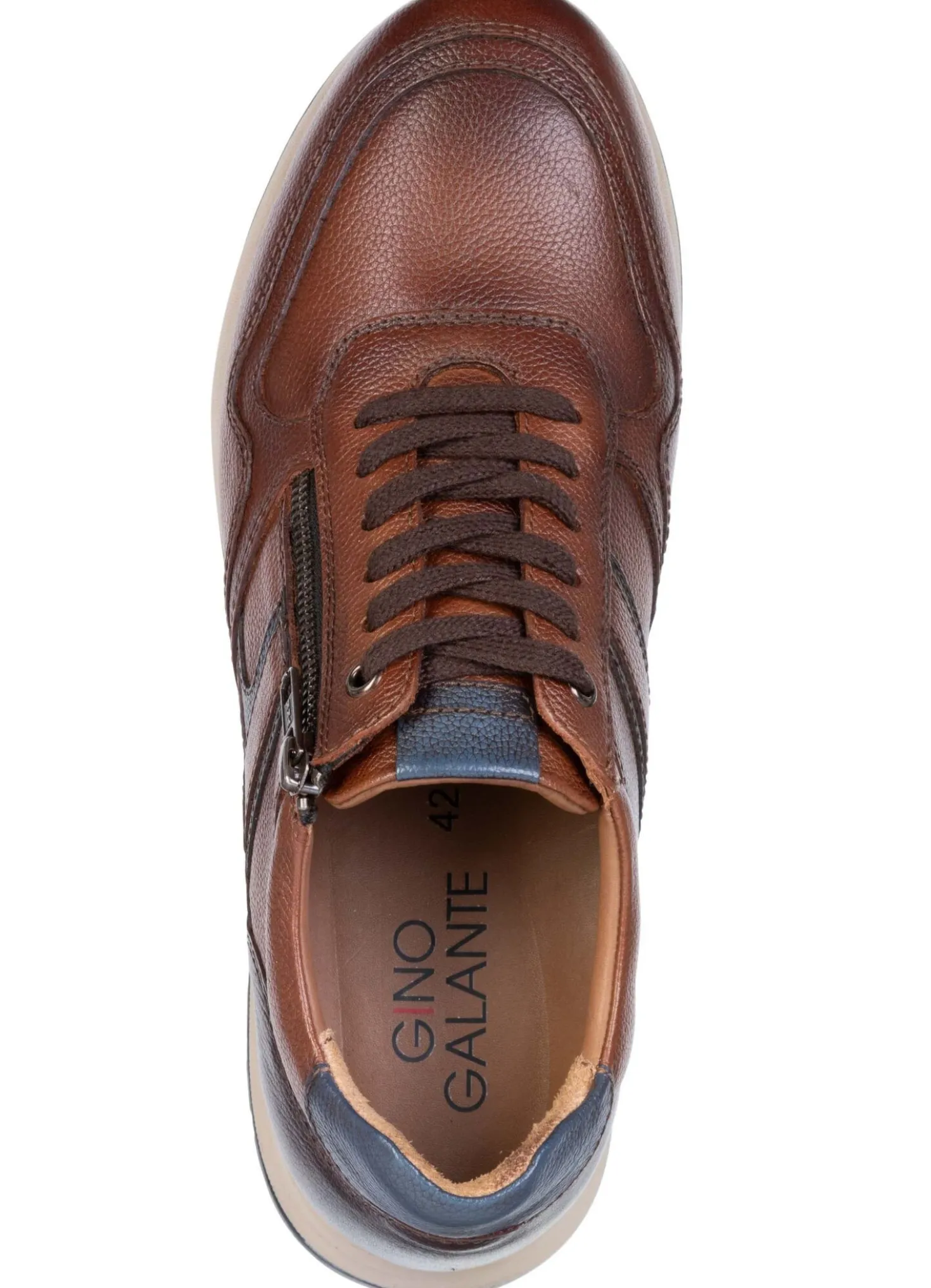 GINO GALANTE, bequeme Herren-Schnürschuhe, Weite H, mit herausnehmbarem Fußbett