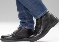 GINO GALANTE, gefütterte Herren-Boots, Winterschuhe, mit Reißverschluss