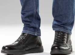 GINO GALANTE, gefütterte Herren-Boots, Winterschuhe, mit Reißverschluss