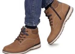 GINO GALANTE, gefütterte Herren-Boots, Winterschuhe, Weite H, mit Reißverschluss