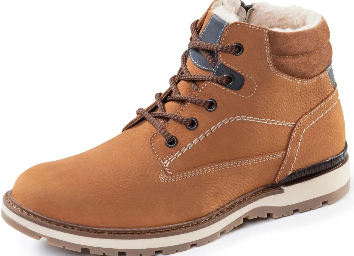 GINO GALANTE, gefütterte Herren-Boots, Winterschuhe, Weite H, mit Reißverschluss
