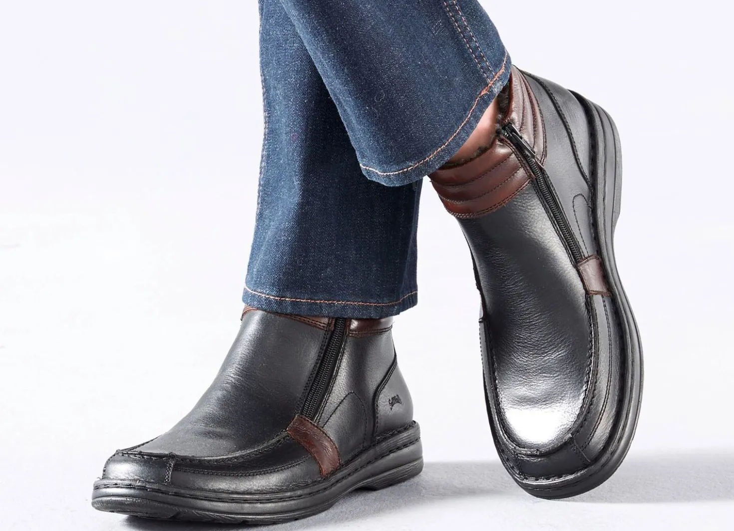 GINO GALANTE, gefütterte Herren-Boots, Winterschuhe, mit herausnehmbarem Fußbett