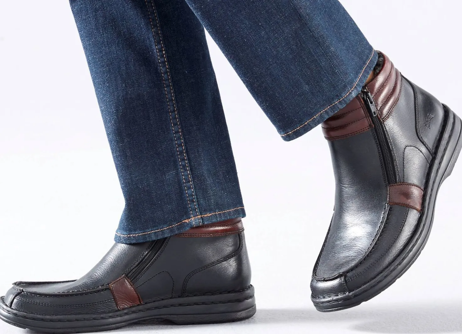 GINO GALANTE, gefütterte Herren-Boots, Winterschuhe, mit herausnehmbarem Fußbett