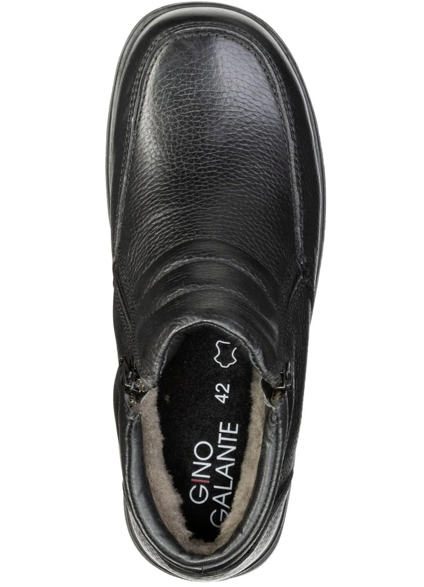 GINO GALANTE, gefütterte Herren-Boots, Winterschuhe, mit Lammfell