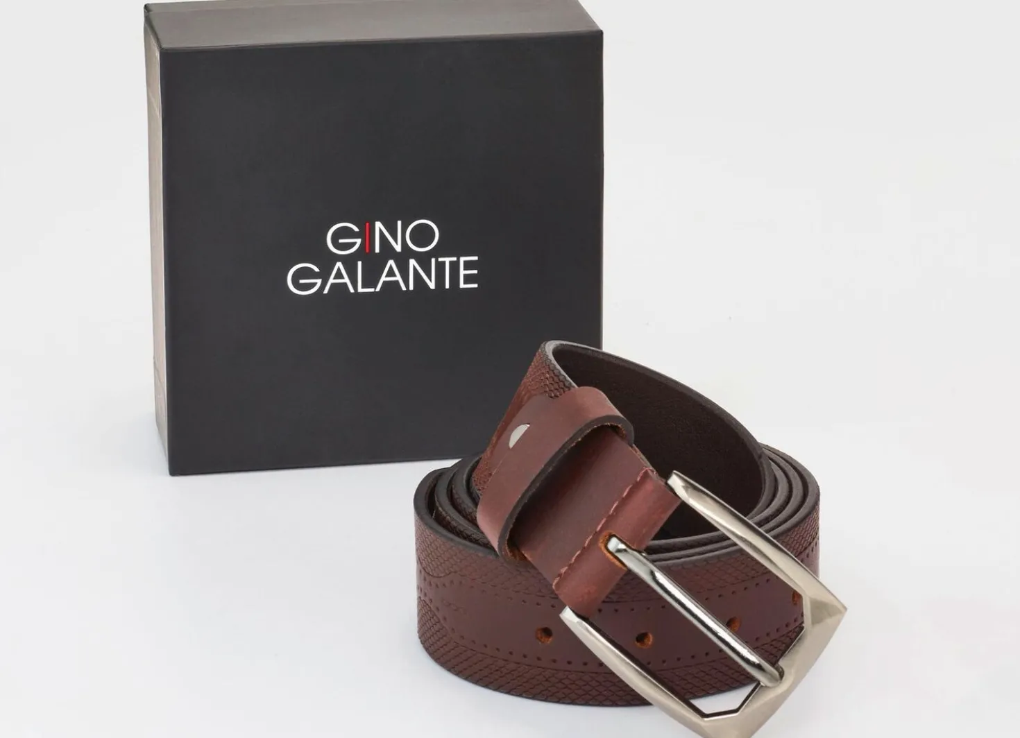 Gino Galante, Herren-Gürtel, 4 cm breit